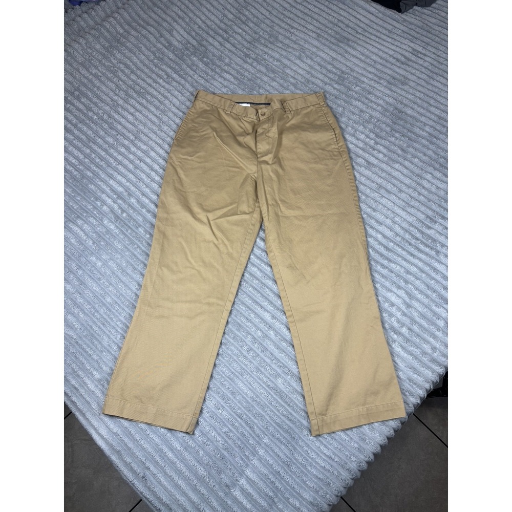 Lyle‎ & Scott 38 x 30 Khaki Flat Front Chino PantsUsed